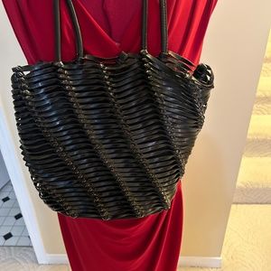 Danier black leather summer purse